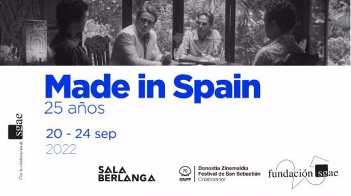 Cartel del ciclo de cine 'Made in Spain' que se llevará a cabo en la Sala Berlanga organizada por la Fundación SGAE.