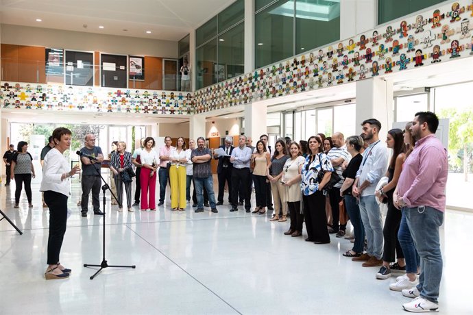 La rectora Mavi Mestre en la presentació