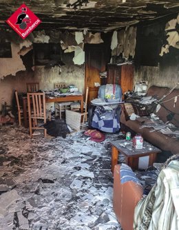 Incendio en una vivienda de Torrevieja
