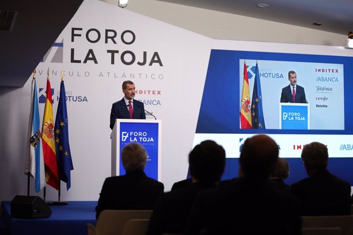 Archivo - El rey Felipe VI inaugura el I Foro La Toja-Vínculo Atlántico en O Grove (Pontevedra),