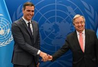 Sánchez traslada a Guterres el compromiso de España en la lucha contra la crisis alimentaria