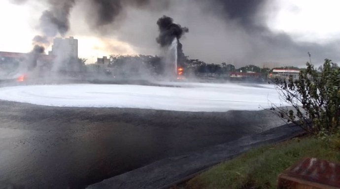 Incendio en la refinería Puerto La Cruz, Venezuela