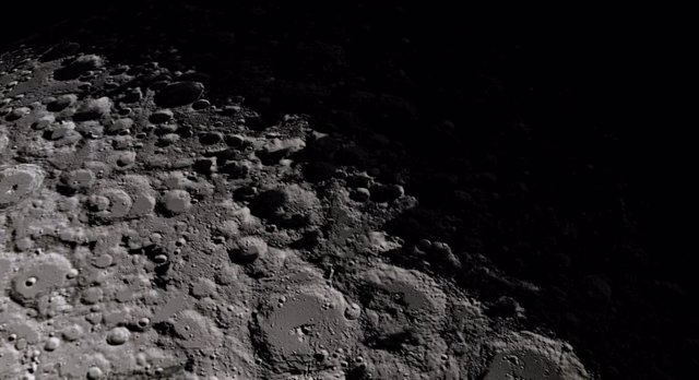 Cráteres en la Luna