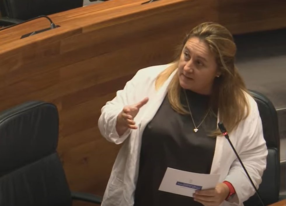 La consejera de Educación, Lydia Espina