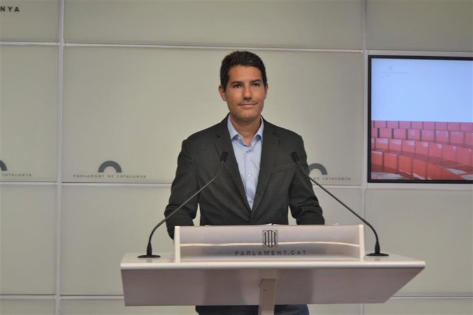El portavoz de Cs Nacho Martín Blanco en rueda de prensa.