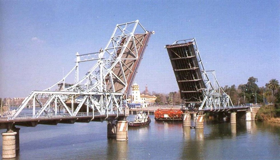 Archivo - El antiguo puente de Alfonso XIII en su ubicación original