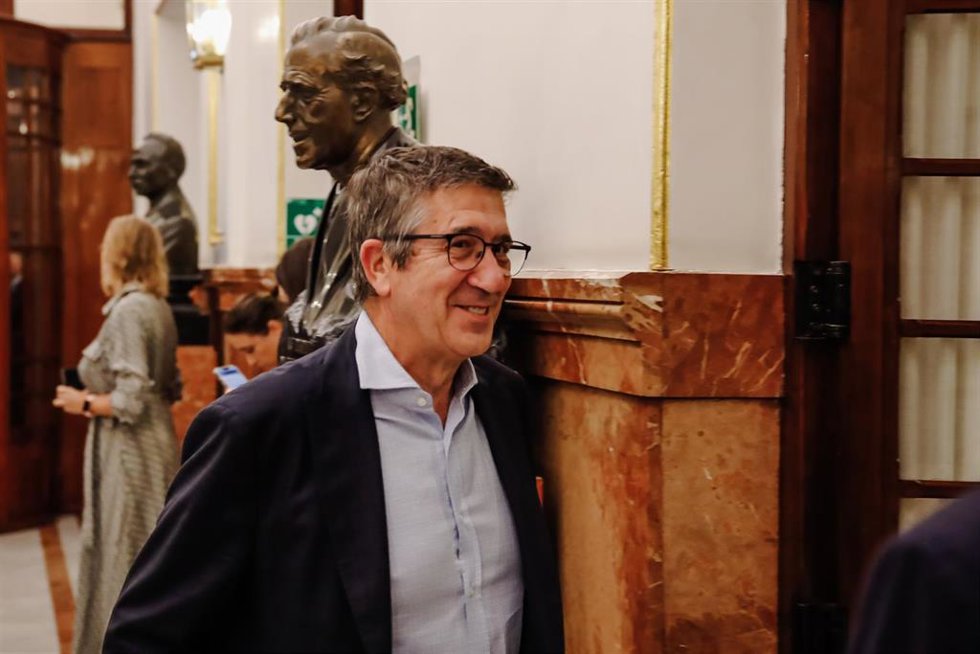 El portavoz del Grupo Parlamentario Socialista en el Congreso de los Diputados, Patxi López.