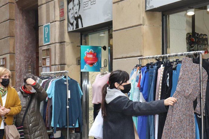 Mercado de gangas del Casco Viejo de Bilbao en una edición anterior.