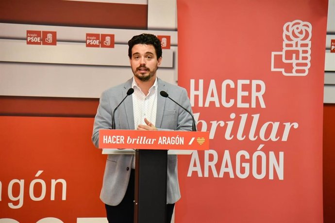 El secretario de Organización del PSOE Aragón, Darío Villagrasa.