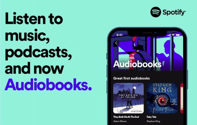 Nueva sección de audiolibros en Spotify