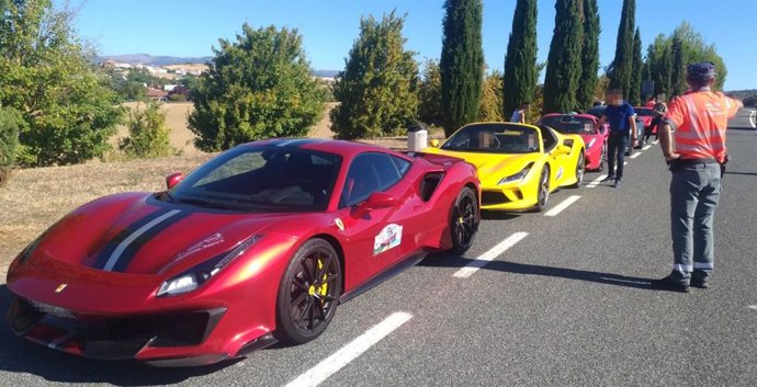 Los vehículos interceptados.