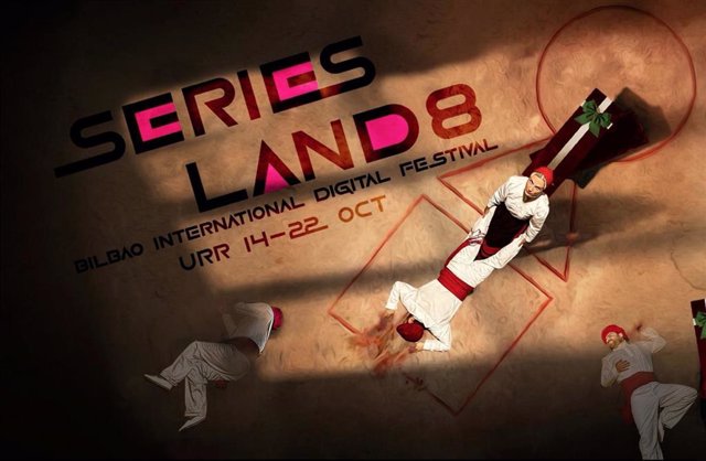 Cartel del festival de webseries Seriesland.