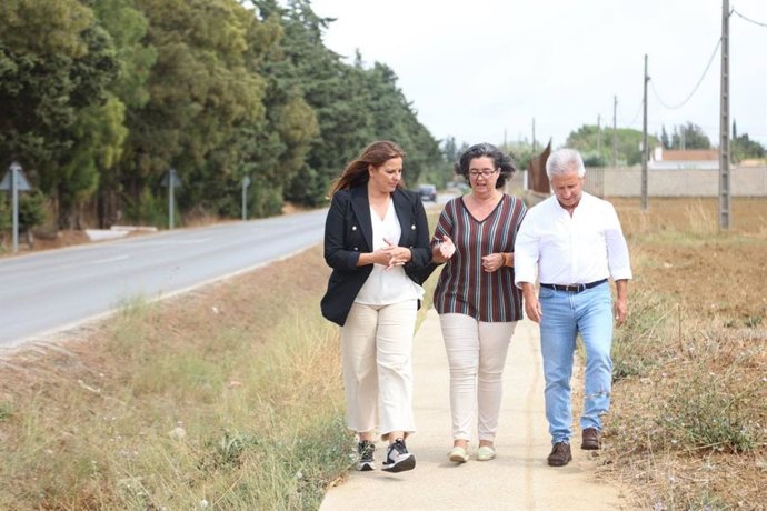 Estefanía Brazo en la carretera del Marquesado.