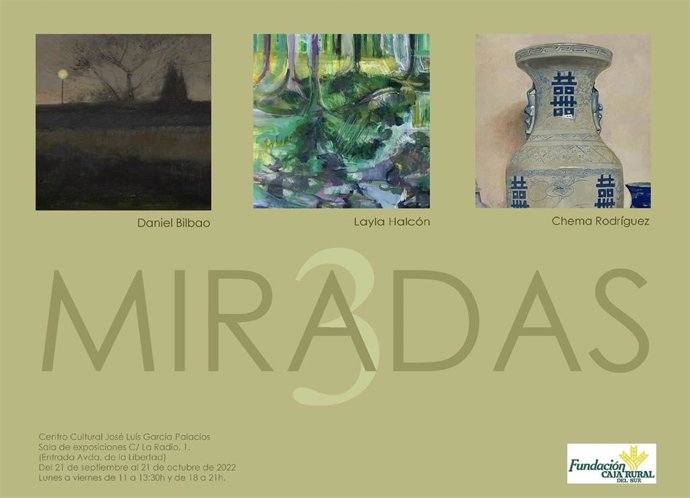 Cartel de la exposición '3 miradas'.