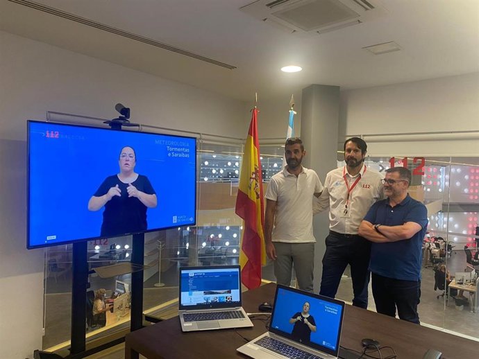 Videointerpretación de la lengua de signos en la web del 112 Galicia