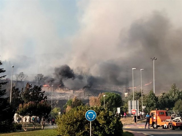 Imagen del incendio