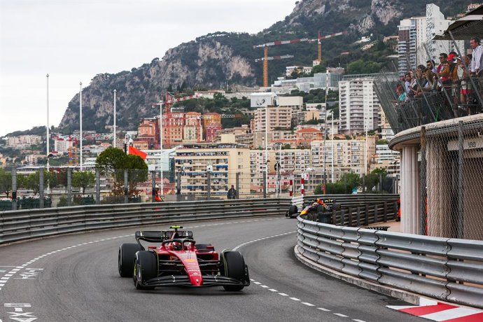 Archivo - 55 SAINZ Carlos (spa), Scuderia Ferrari F1-75, action during the Formula 1 Grand Prix de Monaco 2022, 7th round of the 2022 FIA Formula One World Championship, on the Circuit de Monaco, from May 27 to 29, 2022 in Monte-Carlo, Monaco - Photo An