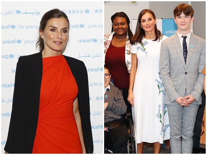 Doña Letizia, con los dos looks que ha lucido en su primera jornada en Nueva York