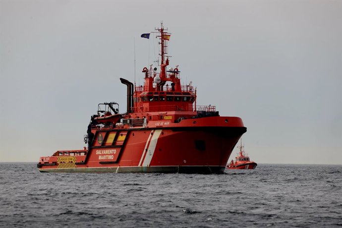 Unes embarcacions de Salvament Marítim