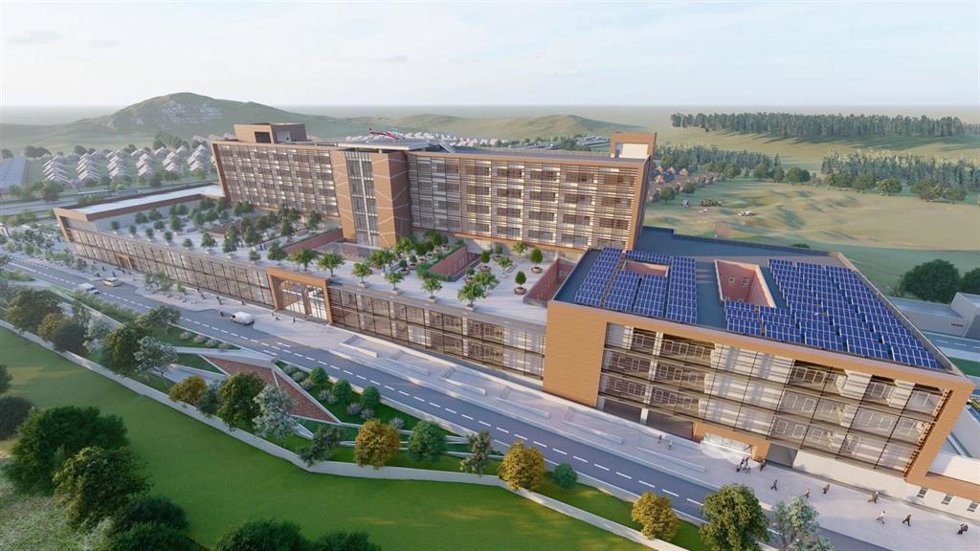 Modelo del nuevo hospital de Chile en Sacyr