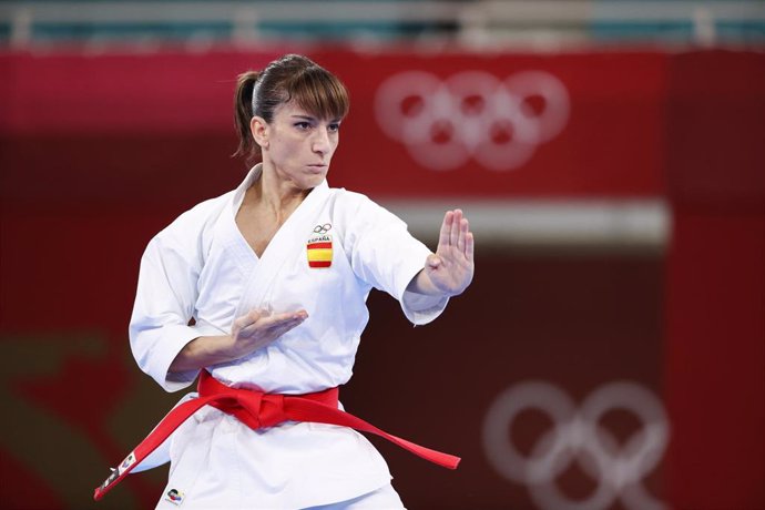 Archivo - La karateca Sandra Sánchez durante los Juegos Olímpicos de Tokio 
