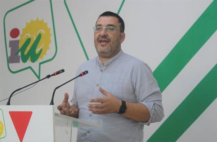 El coordinador provincial de Izquierda Unida Málaga, Guzmán Ahumada, en una imagen de archivo