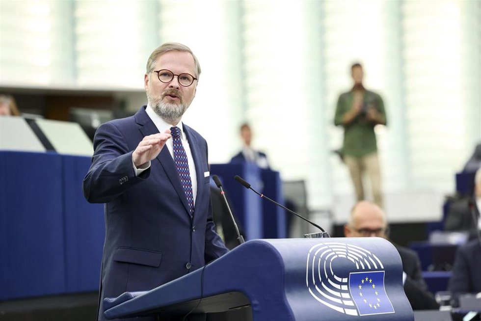 Archivo - El primer ministro de República Checa, Petr Fiala