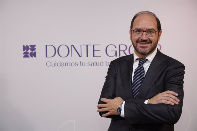 El CEO de Donte Group, Javier Martín, en el acto de presentación en Madrid del nuevo grupo de cuidado bucodental.
