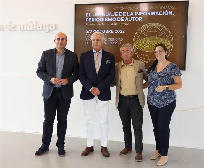 Málaga.- Congreso de Periodismo de la Fundación Manuel Alcántara abordará nuevos soportes y lenguajes en comunicación