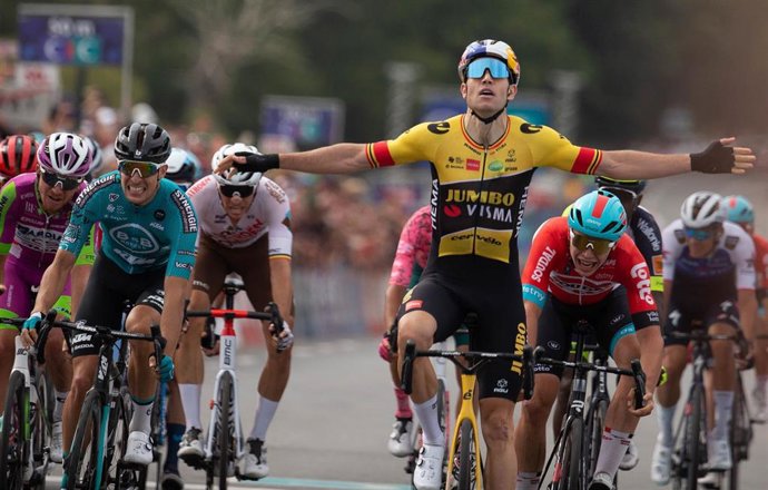 El corredor belga Wout van Aert (Jumbo-Visma)