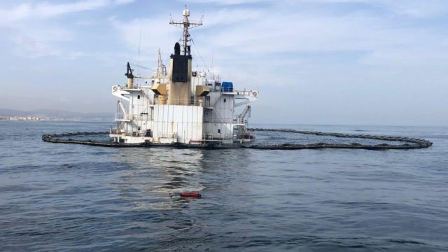 El OS 35 hundido en Gibraltar.