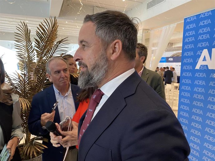 El presidente de VOX, Santiago Abascal.