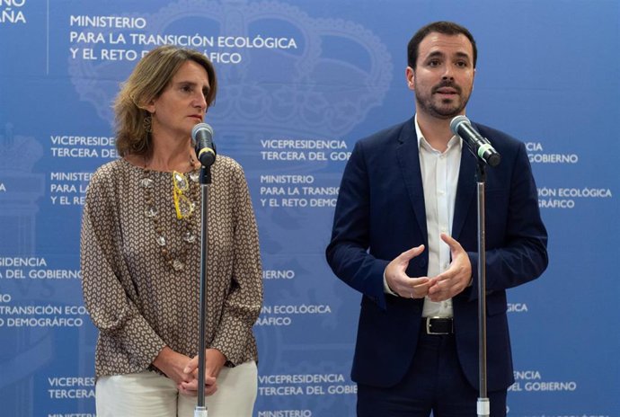 El ministro de Consumo, Alberto Garzón, ofrece una rueda de prensa tras reunirse con representantes de las asociaciones de consumidores españolas, en sede del Ministerio, a 21 de septiembre de 2022, en Madrid (España).