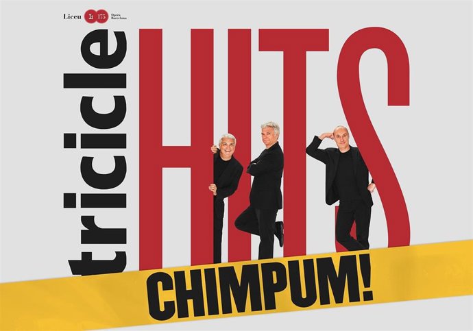 Cartel del espectáculo 'Hits Chimpum!' de Tricicle