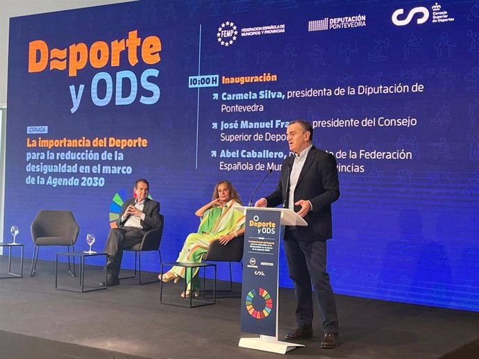 El presidente del CSD, José Manuel Franco, inauguró en Vigo la jornada 'Deporte y ODS: la importancia del Deporte para la reducción de la desigualdad en el marco de la Agenda 2030'.