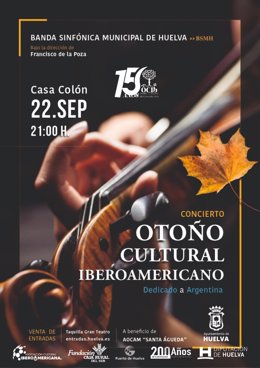 Cartel del concierto inaugural del Otoño Cultural Iberoamericano.