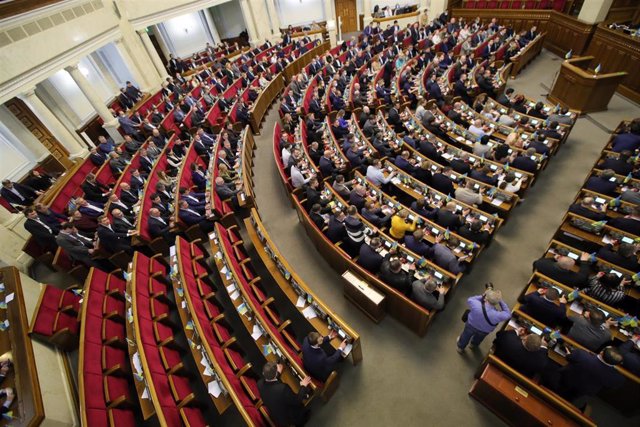 Archivo - Imagen de archivo del Parlamento de Ucrania, la Rada Suprema