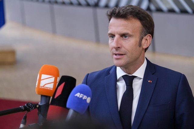 Archivo - El presidente de Francia, Emmanuel Macron