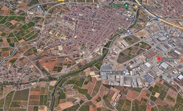 Vista aérea del municipio de Picassent (Valencia)