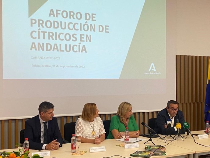 La Junta presenta el aforo de los cítricos para la campaña 2022-2023