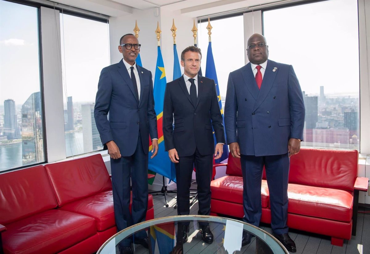 Macron and the presidents of the DRC and Rwanda agree to jointly fight violence in eastern DRC