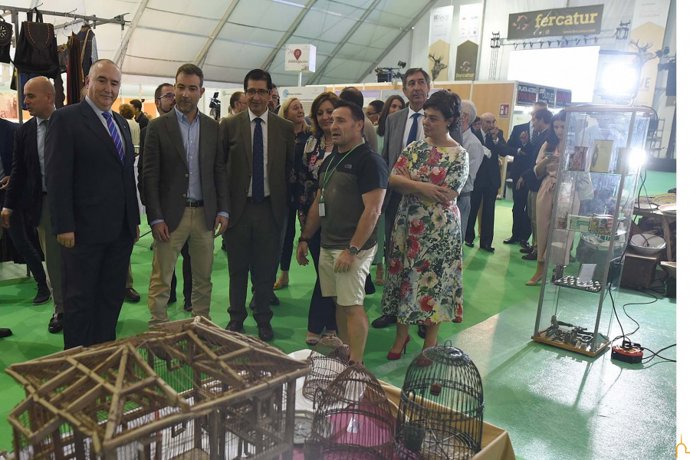 El presidente de la Diputación, José Manuel Caballero, en Fercatur