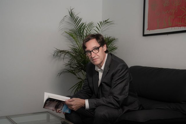 El primer secretari del PSC, Salvador Illa, en una entrevista d'Europa Press