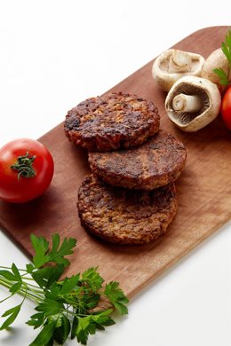 Archivo - Carne vegana de Innomy, elaborada a base de hongos