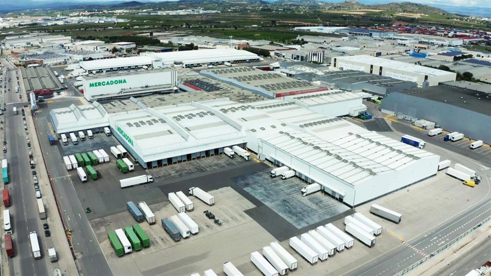 Imagen aérea del bloque logístico de Riba-roja