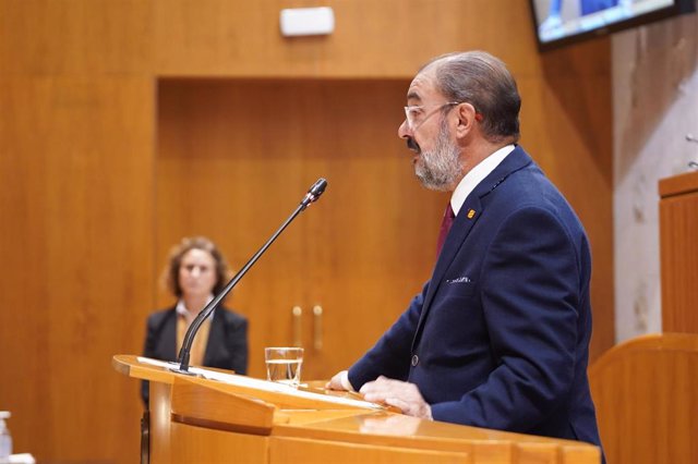 El presidente del Gobierno de Aragón, Javier Lambán.