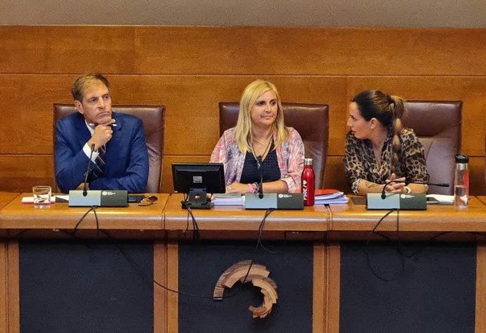 El presidente de la CEOE en Cantabria, Enrique Conde, comparece en el Parlamento regional para expresar la postura de los empresarios sobre el proyecto de Ley de Ciencia