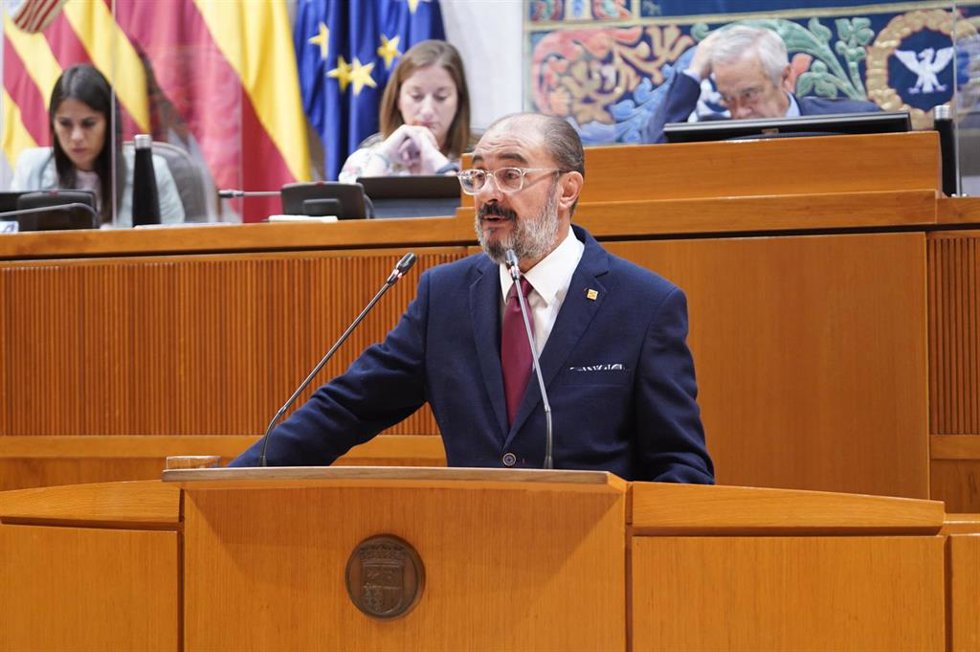 El presidente del Gobierno de Aragón, Javier Lambán.