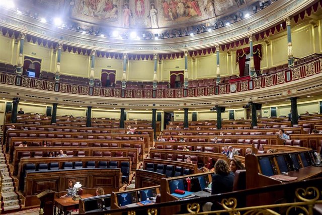 Vista general del Congreso durante una sesión plenaria el pasado martes
