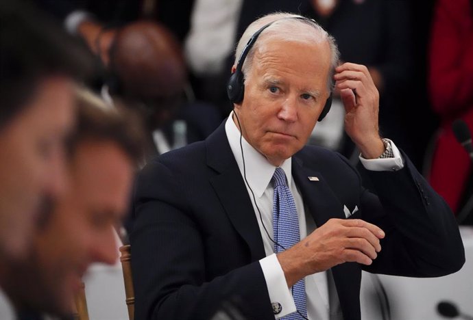 21 September 2022, US, New York: US President Joe Biden attends the Seventh Replenishment conference of the Geneva-based Global Fund to Fight AIDS, Tuberculosis and Malaria in New York. Photo: Sean Kilpatrick/Canadian Press via ZUMA Press/dpa